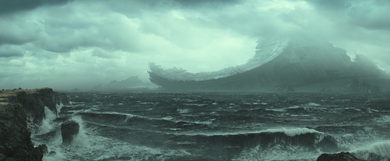 The ruins of the Death Star II, as seen in The Rise of Skywalker.